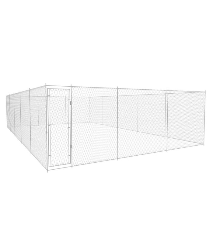 Chenil extérieur pour chiens Acier galvanisé 950x570x185 cm | Mobilier & Déco