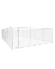 Chenil extérieur pour chiens Acier galvanisé 950x570x185 cm | Mobilier & Déco
