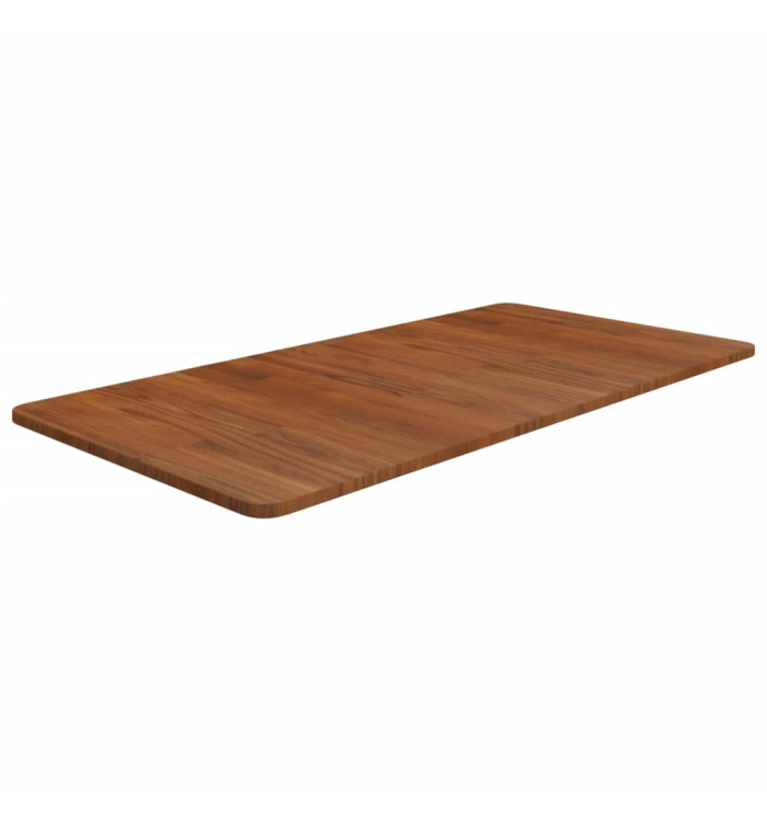 Comptoir de salle de bain Marron foncé 100x50x1,5cm Bois traité | Mobilier & Déco