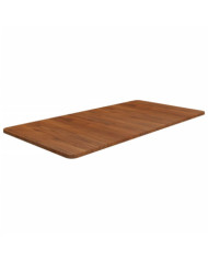 Comptoir de salle de bain Marron foncé 100x50x1,5cm Bois traité | Mobilier & Déco