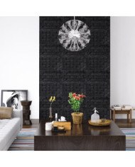 Papier peint 3D autoadhésif Briques 20 pcs Noir | Mobilier & Déco