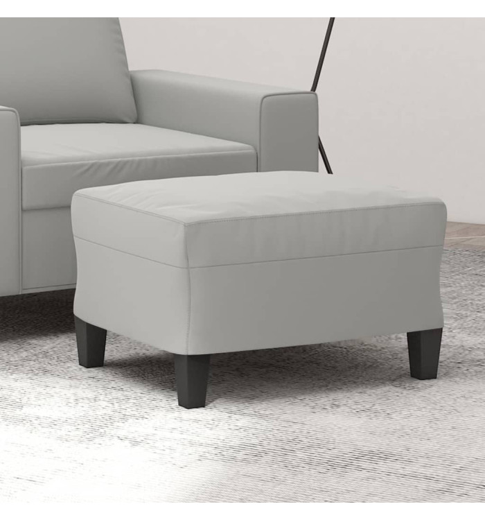 Repose-pied Gris clair 60x50x41 cm Tissu microfibre | Mobilier & Déco