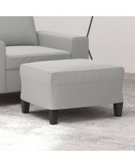 Repose-pied Gris clair 60x50x41 cm Tissu microfibre | Mobilier & Déco