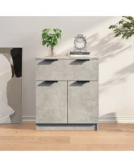 Buffet Gris béton 60x30x70 cm Bois d'ingénierie | Mobilier & Déco