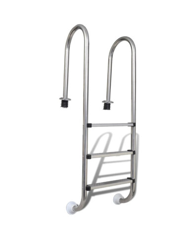 Échelle de piscine à 3 échelons Acier inoxydable 304 120 cm | Mobilier & Déco
