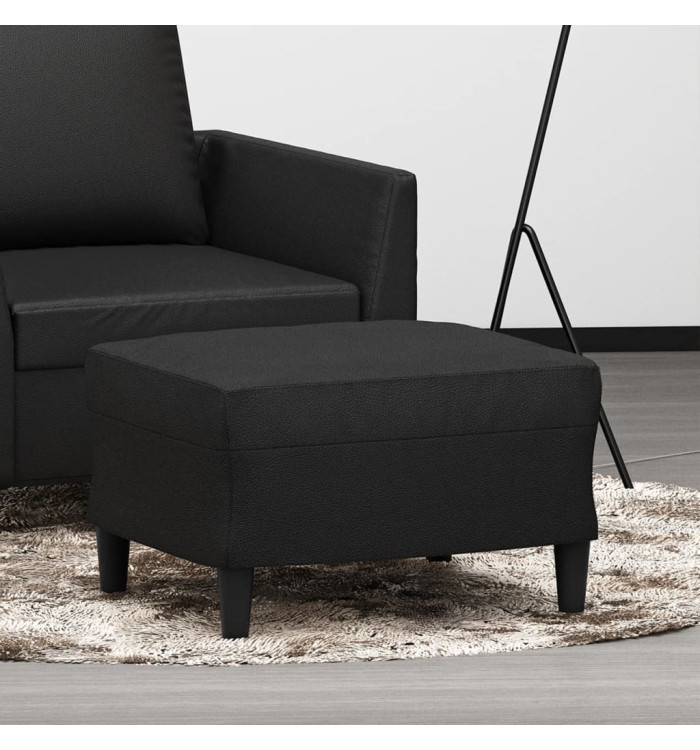 Repose-pied Noir 60x50x41 cm Similicuir | Mobilier & Déco