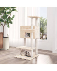 Arbre à chat avec griffoirs en sisal Crème 108,5 cm | Mobilier & Déco