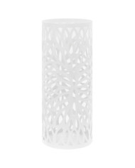 Porte-parapluie Feuilles Acier Blanc | Mobilier & Déco