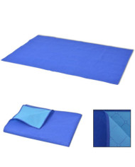 Couverture de pique-nique Bleu et bleu clair 150 x 200 cm | Mobilier & Déco