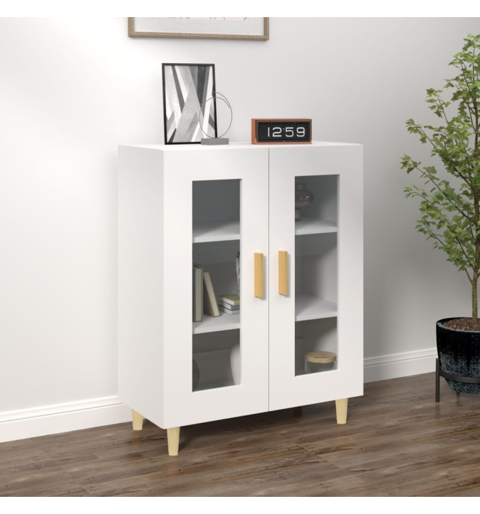 Buffet blanc 69,5x34x90 cm bois d'ingénierie | Mobilier & Déco