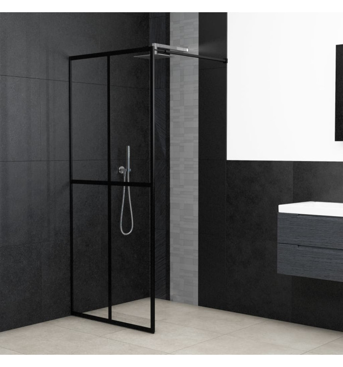 Écran de douche Verre trempé transparent 90x195 cm | Mobilier & Déco