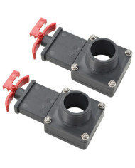 Vanne de portail de piscine 2 pcs 1,5" | Mobilier & Déco