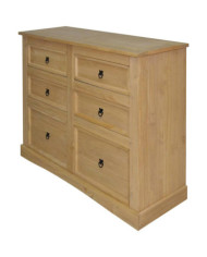 Buffet Gamme Corona Pin mexicain 110x43x81 cm | Mobilier & Déco