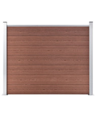 Panneau de clôture WPC 180x146 cm Marron | Mobilier & Déco