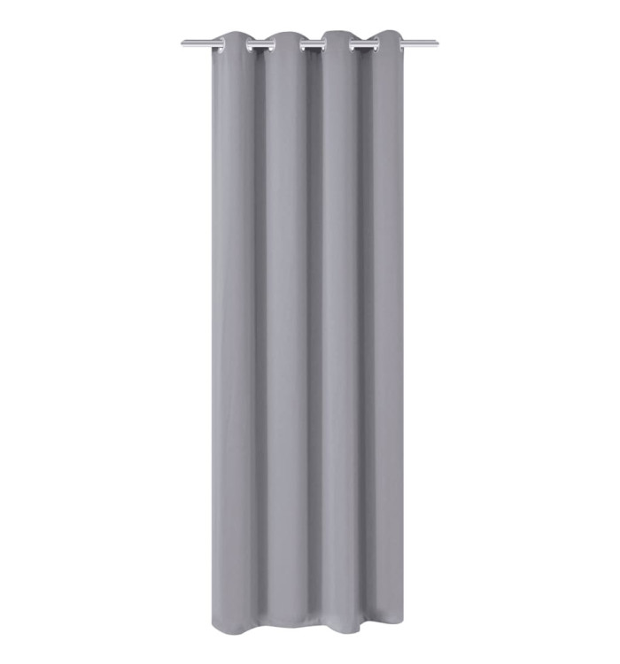 Rideau occultant avec œillets métalliques 270 x 245 cm Gris | Mobilier & Déco