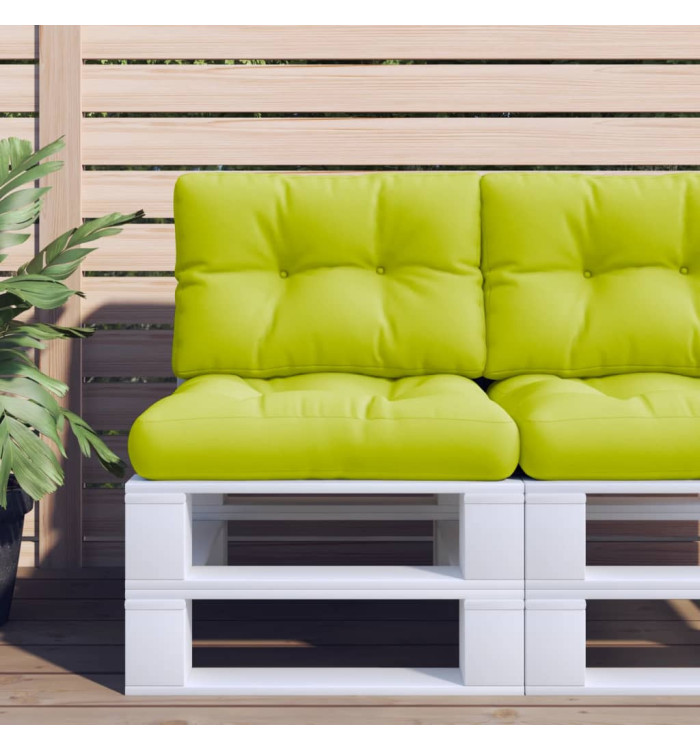 Coussin de palette vert vif 60x40x12 cm tissu | Mobilier & Déco