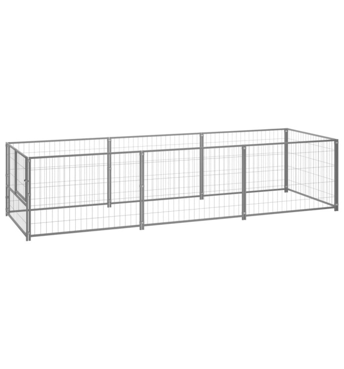Chenil Argenté 3 m² Acier | Mobilier & Déco