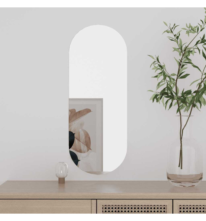 Miroir mural 20x50 cm Verre Ovale | Mobilier & Déco