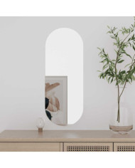 Miroir mural 20x50 cm Verre Ovale | Mobilier & Déco