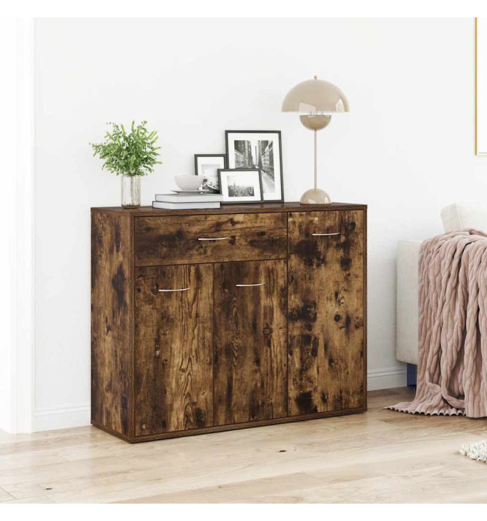 Buffet Chêne fumé 88x30x70 cm Bois d'ingénierie | Mobilier & Déco