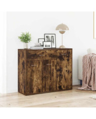 Buffet Chêne fumé 88x30x70 cm Bois d'ingénierie | Mobilier & Déco