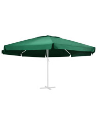 Tissu de remplacement pour parasol d'extérieur Vert 600 cm | Mobilier & Déco