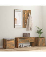 Ensemble de meubles de couloir Chêne fumé Bois d'ingénierie | Mobilier & Déco