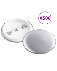 Pièces de boutons à épingle 500 ensembles 37 mm | Mobilier & Déco