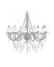 Lustre vénitien baroque 12 feux 1600 cristaux | Mobilier & Déco