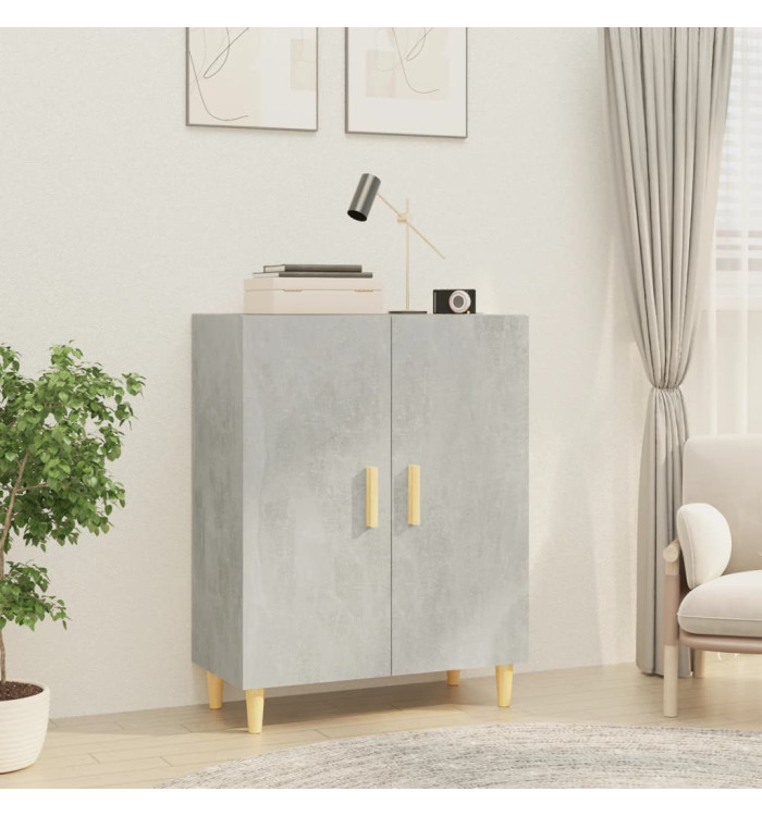Buffet Gris béton 70x34x90 cm Bois d'ingénierie | Mobilier & Déco