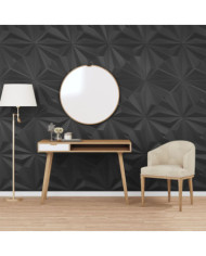 Panneaux muraux 24 pcs noir 50x50 cm XPS 6 m² étoile | Mobilier & Déco