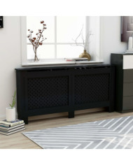 Cache-radiateur noir 172x19x81,5 cm MDF | Mobilier & Déco