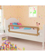 Barrière de lit enfant Taupe 150x42 cm Polyester | Mobilier & Déco