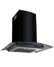 Hotte murale Acier inoxydable 756 m³/h 60 cm Noir | Mobilier & Déco
