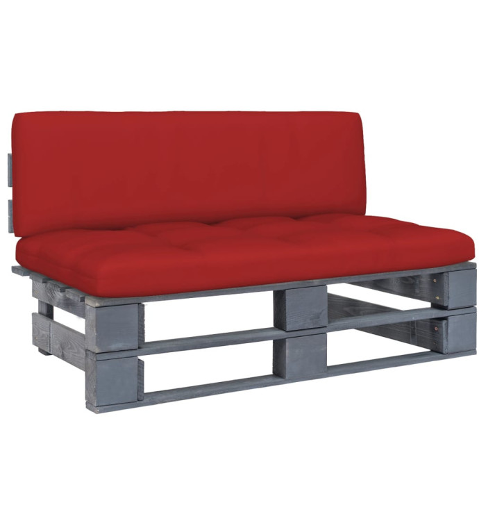 Canapé central palette de jardin Gris Bois de pin imprégné | Mobilier & Déco