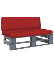 Canapé central palette de jardin Gris Bois de pin imprégné | Mobilier & Déco