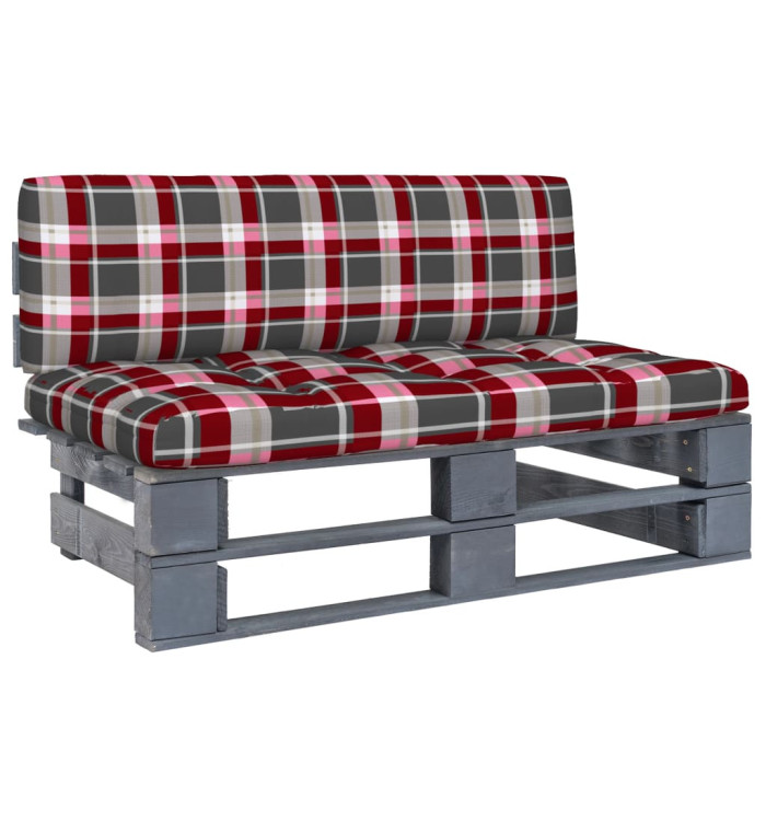 Canapé central palette de jardin Gris Bois de pin imprégné | Mobilier & Déco