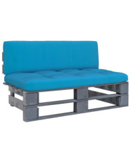 Canapé central palette de jardin Gris Bois de pin imprégné | Mobilier & Déco