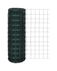 Clôture euro Acier 10 x 1,5 m Vert | Mobilier & Déco