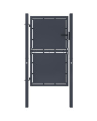 Portail de jardin Acier 100 x 175 cm Anthracite | Mobilier & Déco