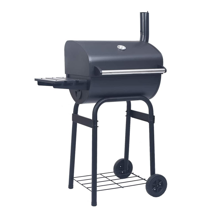 Gril barbecue au charbon avec étagère inférieure Noir | Mobilier & Déco
