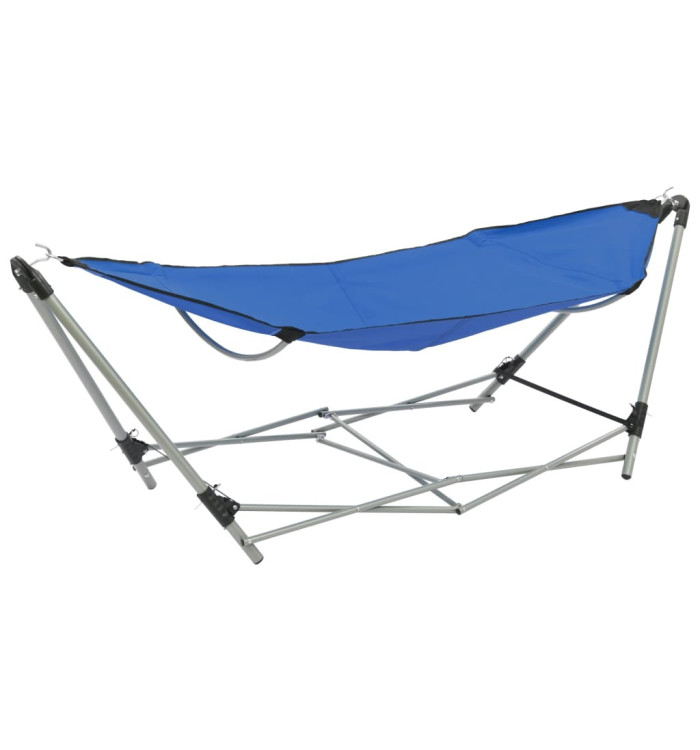 Hamac avec support pliable Bleu | Mobilier & Déco