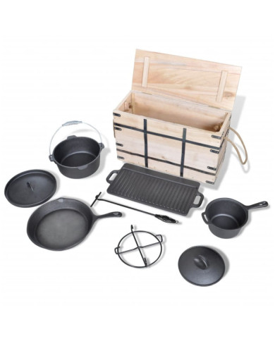Lot de casseroles batterie de cuisine 9 pcs | Mobilier & Déco