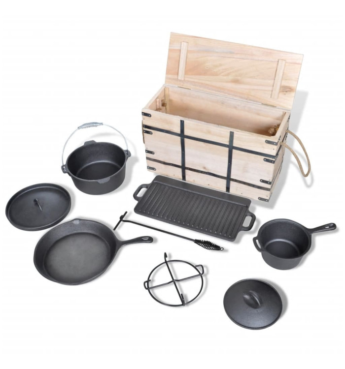 Lot de casseroles batterie de cuisine 9 pcs | Mobilier & Déco