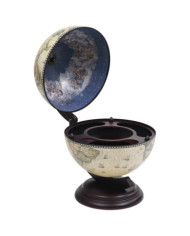 Support de vin globe de dessus de table Bois d'eucalyptus Vert | Mobilier & Déco