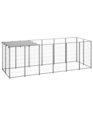Chenil Argenté 330x110x110 cm Acier | Mobilier & Déco