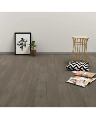 Dalles de plancher autoadhésives 4,46 m² 3mm PVC gris et marron | Mobilier & Déco
