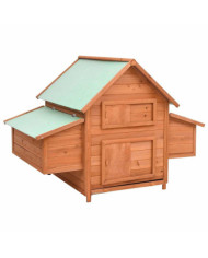 Poulailler 150x96x110 cm Bois de sapin massif | Mobilier & Déco