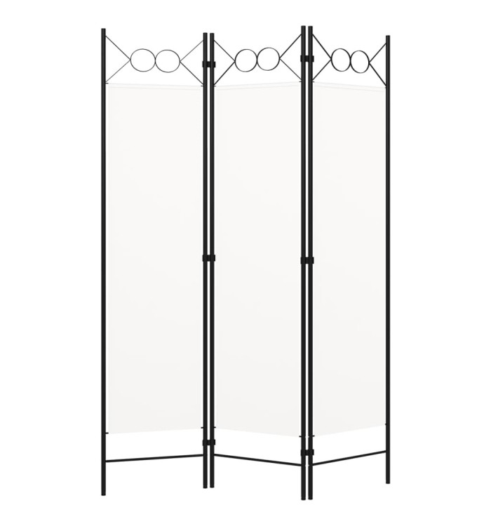 Cloison de séparation 3 panneaux blanc 120x180 cm | Mobilier & Déco