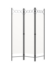 Cloison de séparation 3 panneaux blanc 120x180 cm | Mobilier & Déco